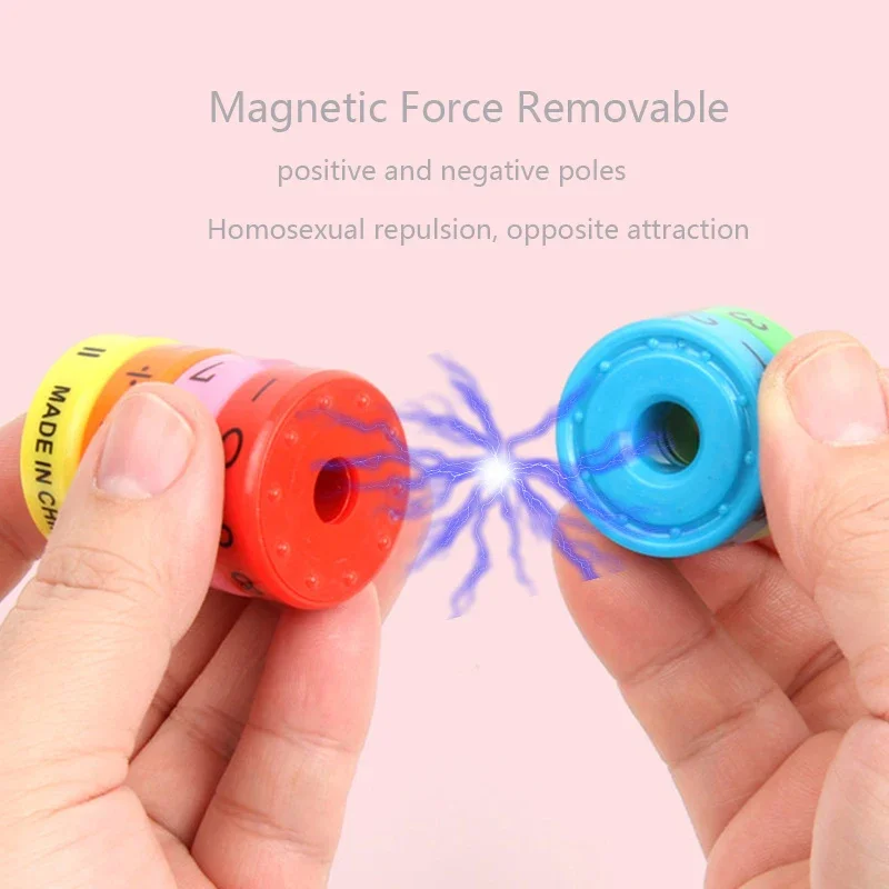 Educational Toys Mathematics Numerals Cylinder Learning Math Abacus Toy Kindergarten Primary School Kid Colorful Ring math toys