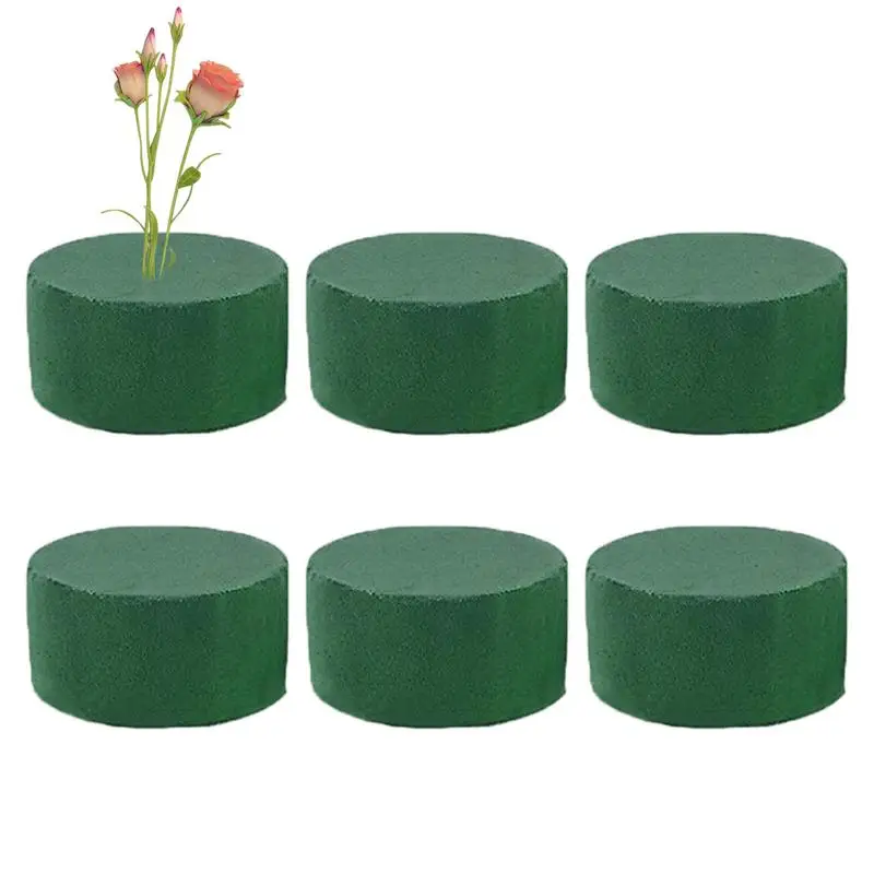 Green Flower Arrangement Mud Artificial Round Green Foam Blocks Water Absorbent Brick For Party Wedding Flower Arrangement 2