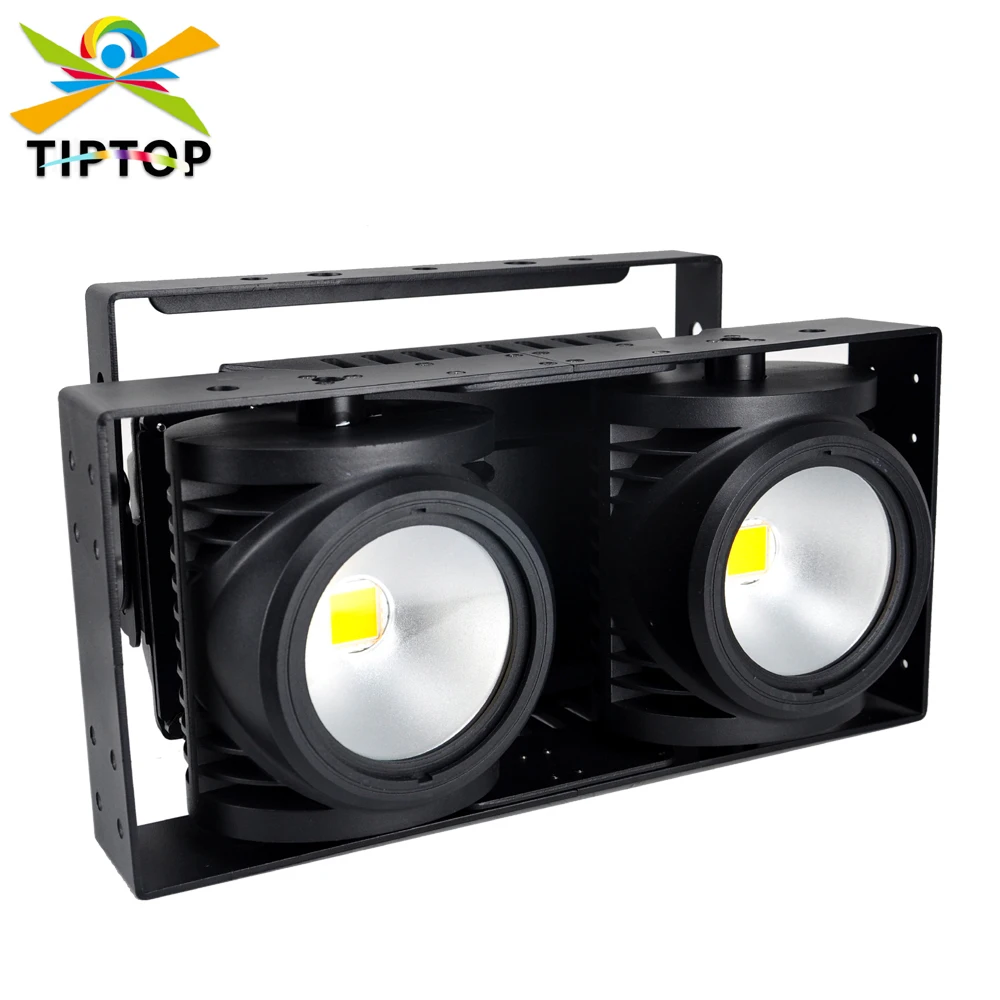 

TIPTOP 200W Waterproof Led Blinder Light 2x100W COB Lamp Warm White Cold White IP65 DMX Control IP65 with Frost Lens