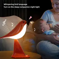 Creative Magpie Table Lamp Aroma USB Charging Adjustable Brightness Bird Table Lamp With Remote Control For Bedroom Phone Stand 2