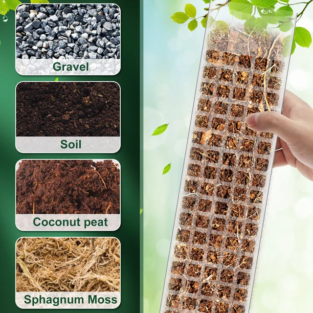 2/4/6Db Moss Pólus 23,6 Hüvelykes Újrafelhasználható Műanyag Növényi Átlátszó Tartó - Image 5