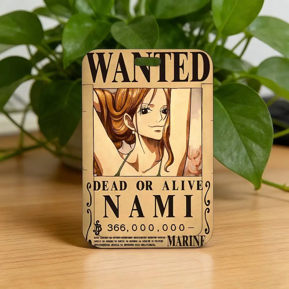 Anime One Piece Luffy Wanted Notice Kartenhalter mit Umhängeband, Schlüsselanhänger, Ausweishalter, Geschenk – Detail 19