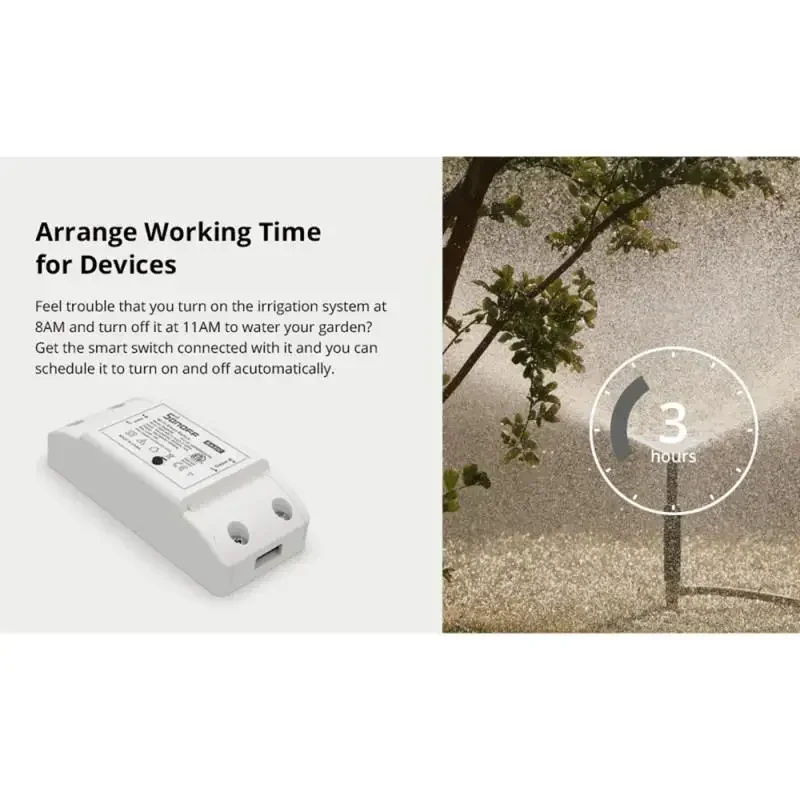 SONOFF BASICR2 Smart ON/OFF WiFi Switch Light Timer APP/Voice Remote Control DIY Mode Work With Alexa Google Home 1-5PCS