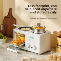 220V/Small shell pig lazy four in one breakfast machine household small oven multi-functional cooking and frying pan 1