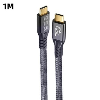 0.5/1/2/3M PD 240W Type C Fast Charging Cable Cord 20Gbps Fast Charger Type C Cable for iPhone 15 for Samsung S23 for Macbook PC 2