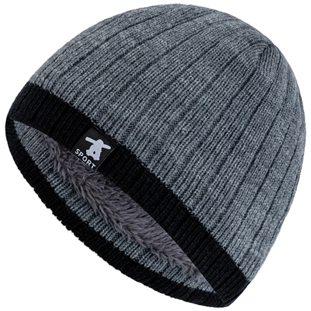 New Style Unisex Winter Hats Cap Plush Fur Lined Warm Streetwear Beanies For Man Woman Casual Winter Skiing Cap Knitted Hats