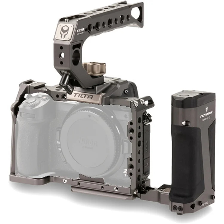 

Tilta TA-T02-B Tiltaing Camera Cage Bracket Side Handle Kit Minimizes Wear Accessories Camera Cage for Nikon Z6/Z7(no camera)