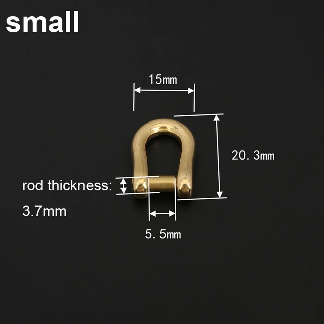 1 stücke massivem Messing Karabiner d Bogen Schäkel Schlitz Schraube  abnehmbare fob Schlüssel anhänger Gelenk verbinder Schnalle diy Hardware -  AliExpress