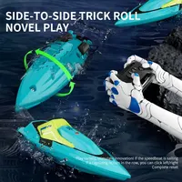 2.4G Mini RC Boat 10km/h High Speed Boat Radio Remote Controlled Ship Dual Motor Electric Racing Speedboat Summer Water Pool Toy 5
