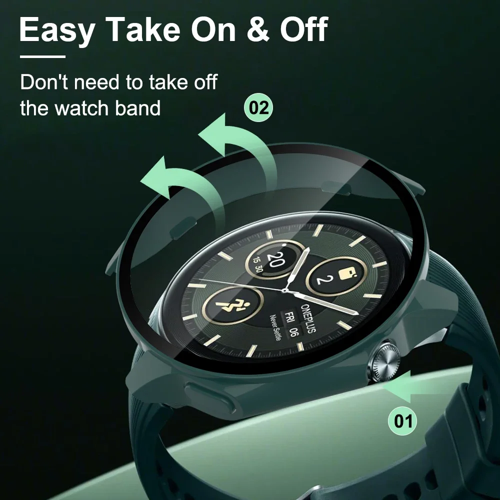 OnePlus Watch 2 OPPO Watch X Smartwatch Screen Protector Case Bumper Cover Accessories