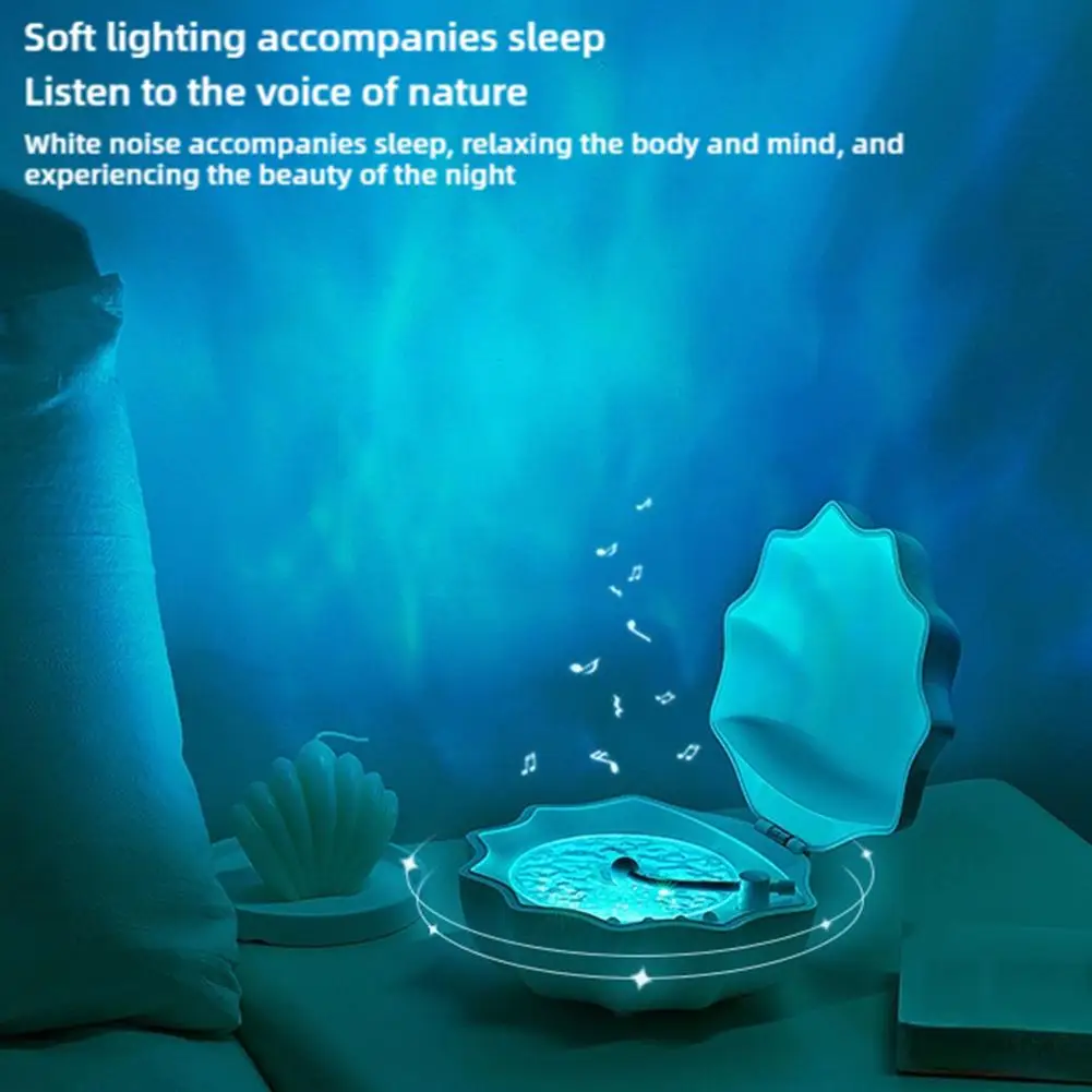 Creative Shell Light Wireless Bluetooth Speaker High-quality Subwoofer Sleeping Desktop Ornaments Romantic Gift For Friends bluetooth speaker portable speaker audio speakers tweeter speaker bookshelf speakers