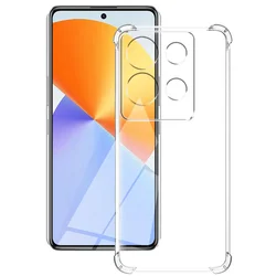 Clear Silicone Shockproof Phone Case - Soft Protective Cover for Infinix Note40Pro 5G (Shockproof Case)