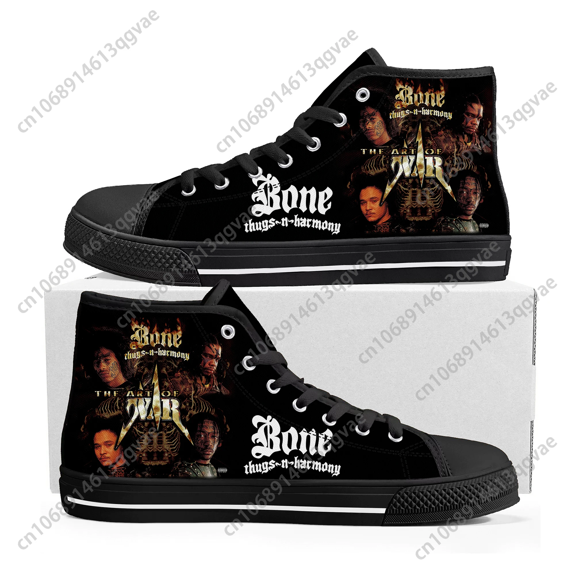 Bone Band Thugs Music N Rap Harmony High Top High Quality Sneakers Mens Womens Teenager Canvas Sneaker Custom Made Couple Shoes 2