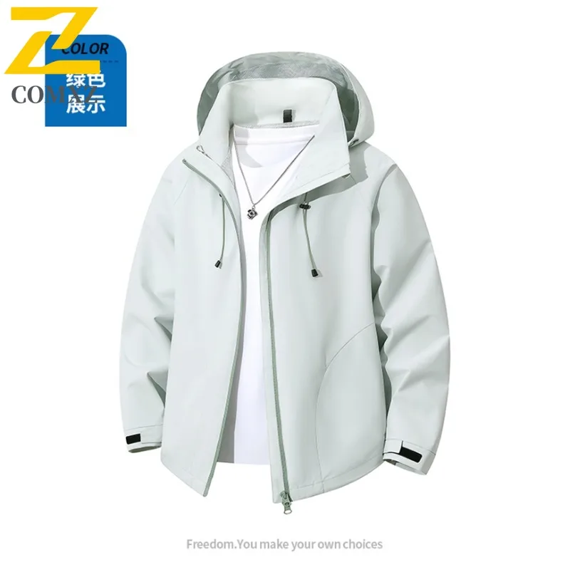 COMXZ Men Jacket 2025 Thickened Outdoor Adventure Windproof Warm Parka Casual Solid Color Design Travel Winter New Clothing