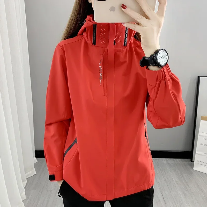 Spring Autumn Men's Outdoor Climbing Jacket Waterproof Windproof Single Layer Mountaineering Suit Women's Windbreaker men jacket,camping jacket,climbing suit