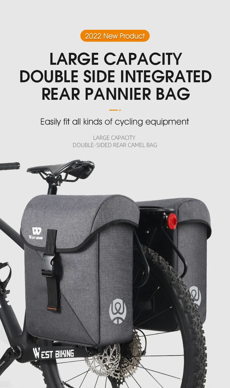 Bike Bag Pannier Trunk Bicycle Saddlebags Bike Rear Seat