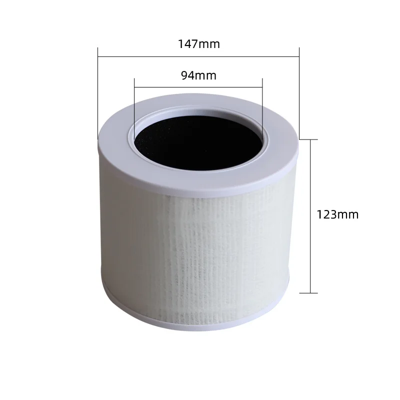 Description Picture 3 of itemReplacement Filter for LEVOIT Air Purifier Core Mini Part Core Mini-RF H13 HEPA Filter 3In1 Activated Carbon Filter