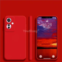 Liquid Silicone Soft TPU Anti-Drop Phone Protector Case for Reno11 Global (Red)