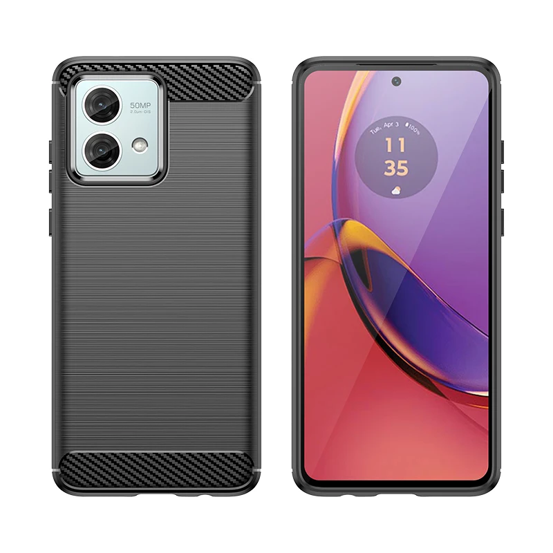 Custodia In Fibra Di Carbonio Per Motorola Moto G84 Custodia Moto G84 Cover Funda Coque Paraurti In Silicone Morbido Per Motorola Moto G84