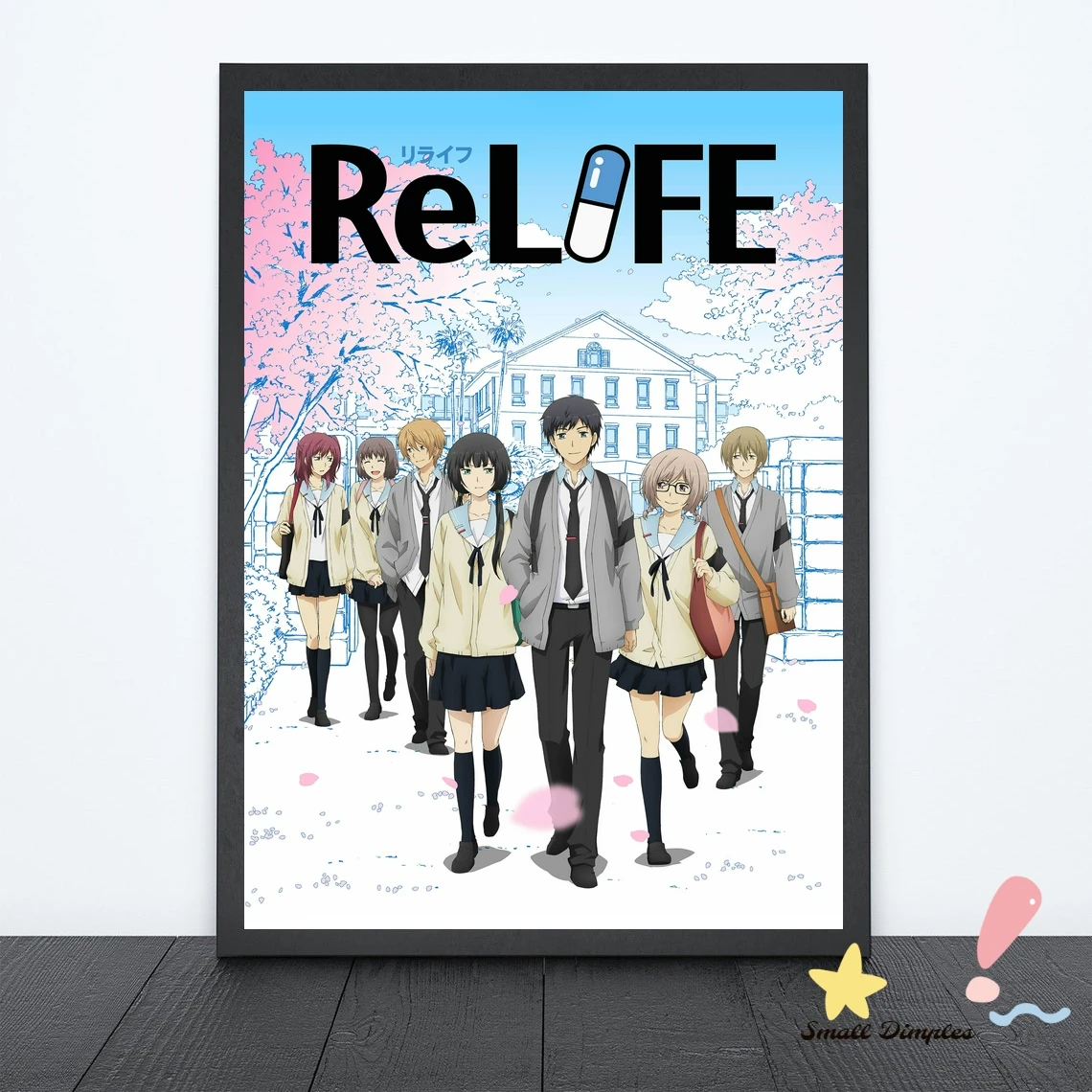 

Плакат Relife из японского аниме, холст, Художественная печать, украшение для дома, настенная живопись (без рамки)