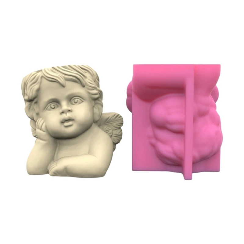 

Angel Silicone Mold DIY Succulent Flower Silicone Mold for DIY Crafts Unique Succulent Planters Holders 4XBF