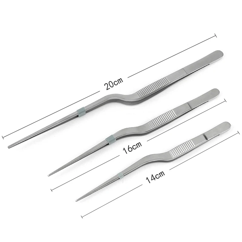 Medical Ear Earpick Wax Removal Forceps Angled Jewelry Clamp Nasal Curved Earwax Tweezers Clip Set Eyelash Remover Cleaner Tool