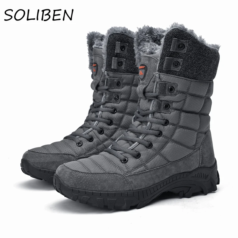 Men Shoes Snow Cotton Boots Snow Shoes Men Ankle Boots Snow Boots