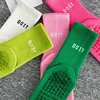 1/4Pair Cotton Breathable Mid-calf Yoga Socks Solid Color Anti-slip Women Sports Socks Pilates Socks Dance Fitness Training Sock 2