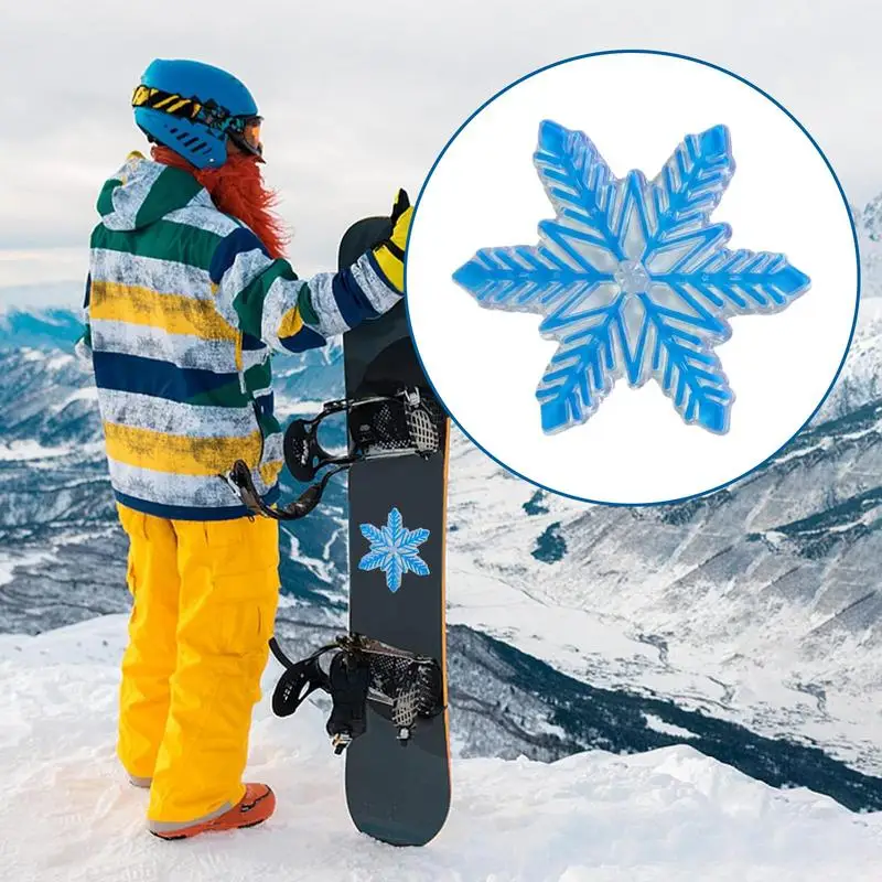 Snowboard Traction Stomp Pad 3D Decal Transparent Stomp Mat Anti-Slip 3D Raised Design Snowboarding Stomp Pads For Optimal