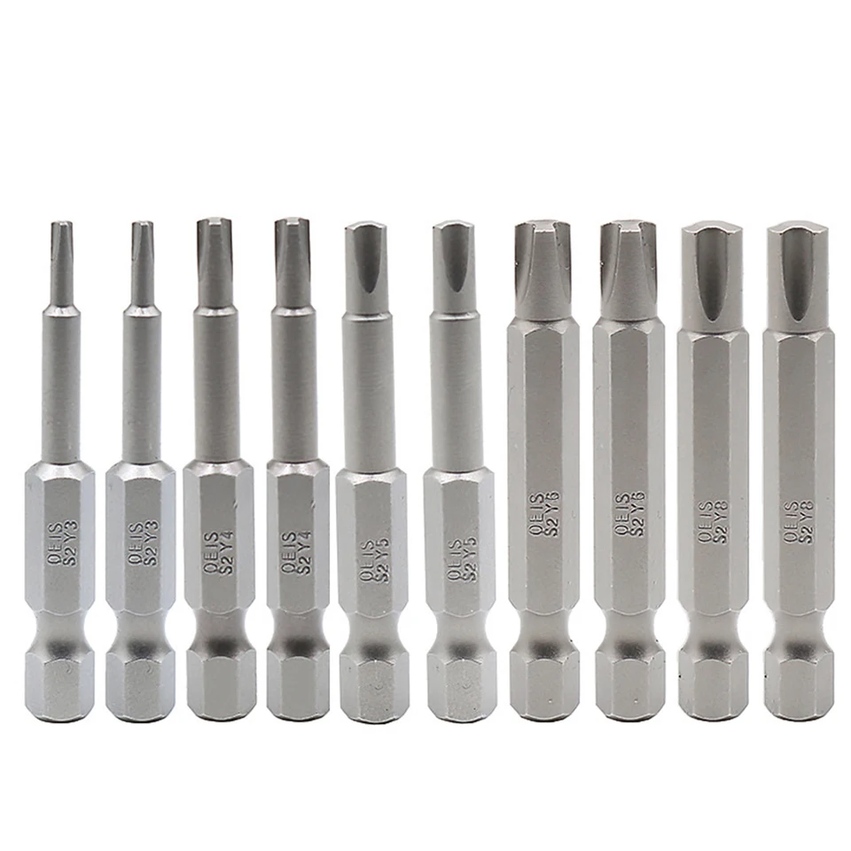 Embouts Tournevis Forme Spéciale – Type Y / U – 4 Pièces 50 Mm – ABS – Idéal Bricolage