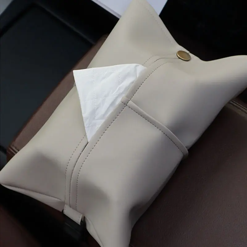 Tissue Box, Car Tissue Holder-Tissue Box for Living Room, Dining Table and Car
