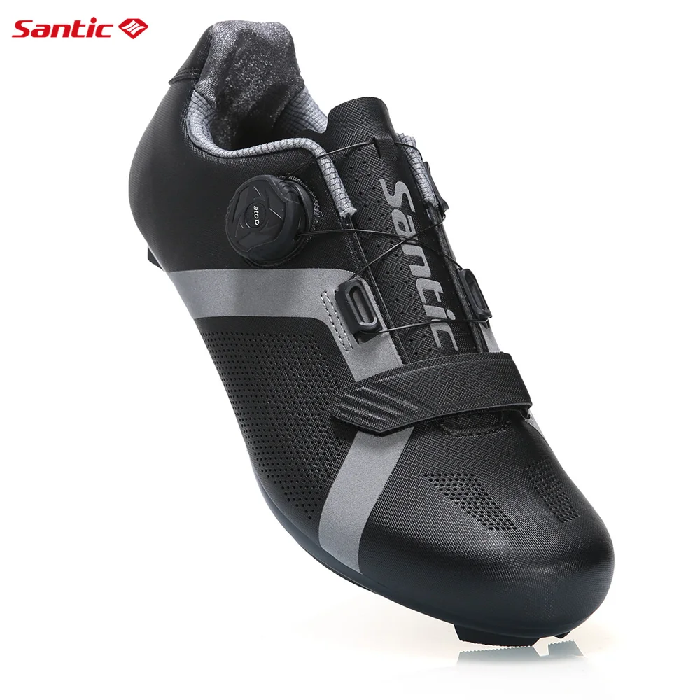 Santic zapatos de bloqueo de ciclismo se adapta al Pedal de SPD-SL