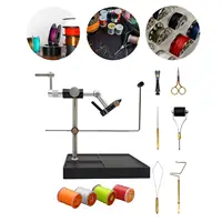 Rotary Fly Tying Vise Fishing Fly Tieing Tools Portable Lure Making with Fly Tying Threads Fly Making Tool Fly Tying Station 1