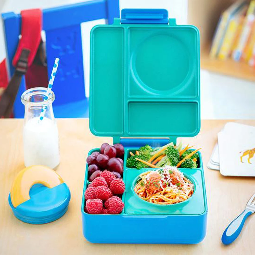 Original OmieBox Stainless steel insulated lunch box partition design  packed lunch bento box then carry handle - AliExpress