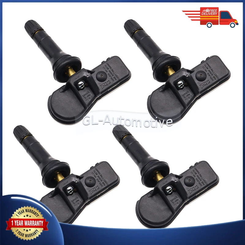 KASturbo 4 Sensori TPMS Compatibili Con Berlingo, C4, C5, 207, 208, 308, 508 – Sostituiscono 9802003680 E 9502003680