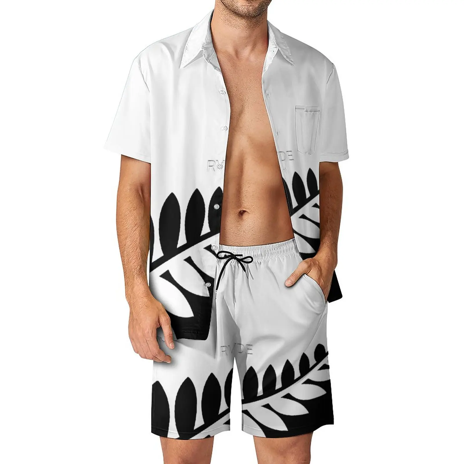 

Мужской пляжный костюм с новозеландским черно-белым флагом, высококачественный костюм из 2 предметов, пляжный костюм высшего качества, европейские размеры