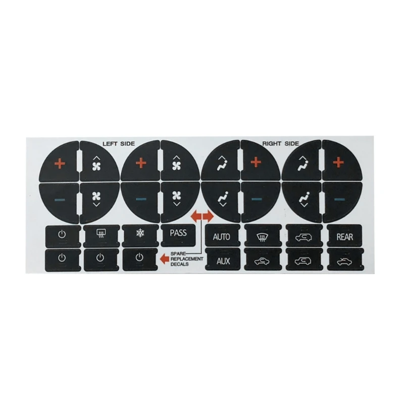

Air-Conditioner Button Sticker Inner Decor Dashboard Control Button Repair Decal
