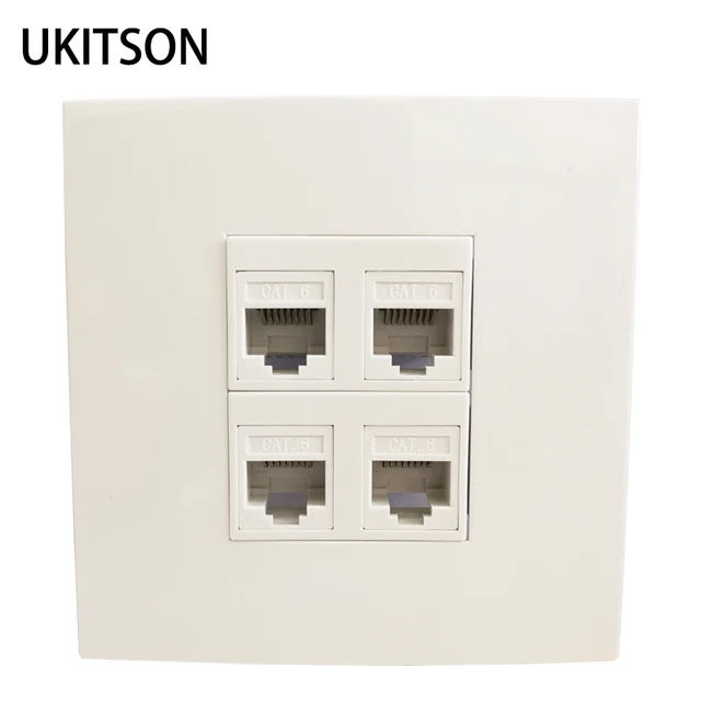 업그레이드된 사무실 및 가정 네트워킹: UKITSON 4 포트 인터넷 LAN 패널