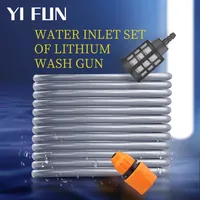 G3/8 Water Inlet Pipe Set For Lithium Battery Wash Gun 5m/10m/15m Pipe For Wireless High Pressure Washer Car Accessory 1