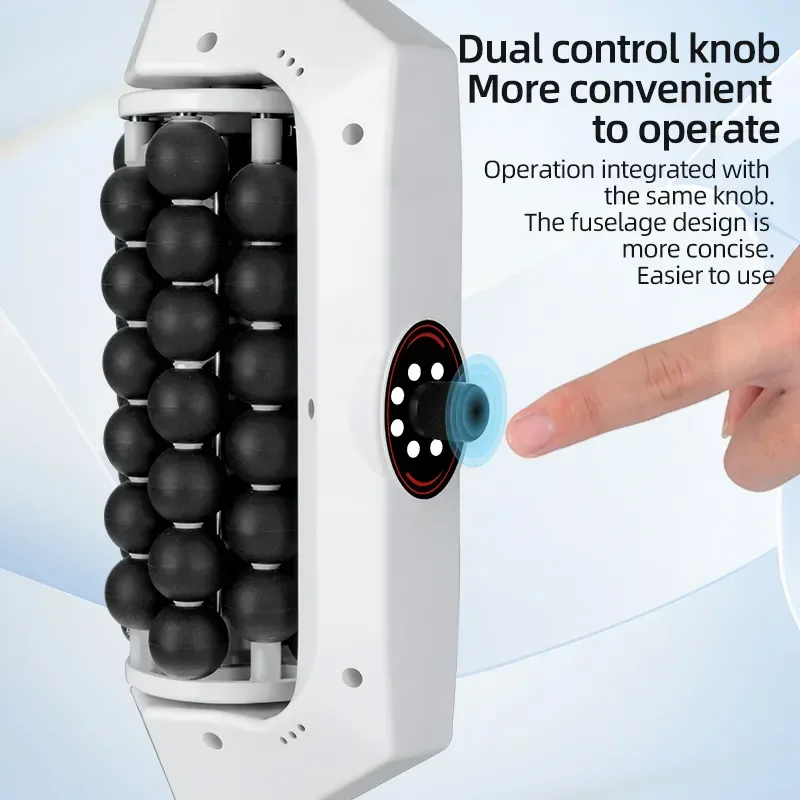 Handheld Rechargeable Vibration Inner Ball Roller Machine Fascia Slimming Machine Meridians Dredge Device Cervical Neck Massager