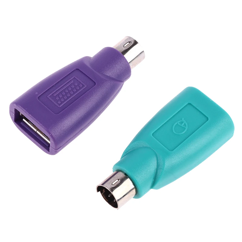 1pc/2pcs USB 어댑터 변환기 키보드 마우스 USB 여성 PS2 PS/2 남성 Usb 키보드 마우스 액세서리 컴퓨터 변환기