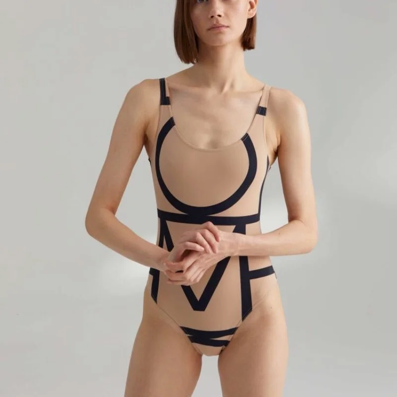 

Цельный купальник с принтом Totem-Women's Vacation Style, сексуальный купальный костюм, классическое боди для плавания, комплект бикини, купальники