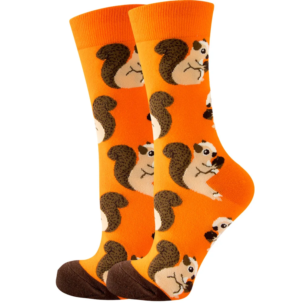 High-Quality Kawaii Cartoon Animal & Fruit Trendy Women's Socks - Harajuku Happy Collection