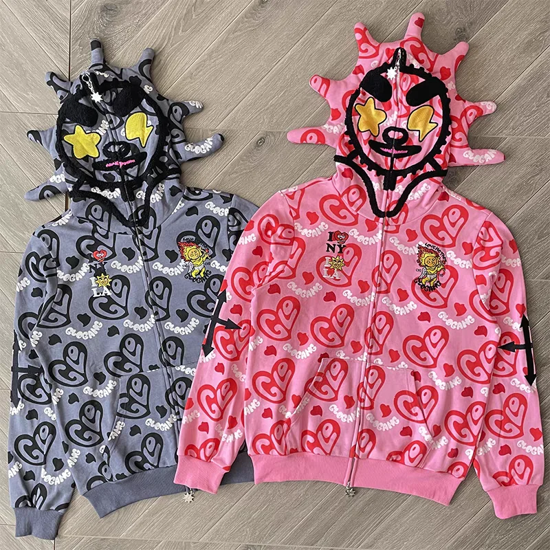 Glo Gang The Glory Full Zip Hoodie Men Women 1:1 High