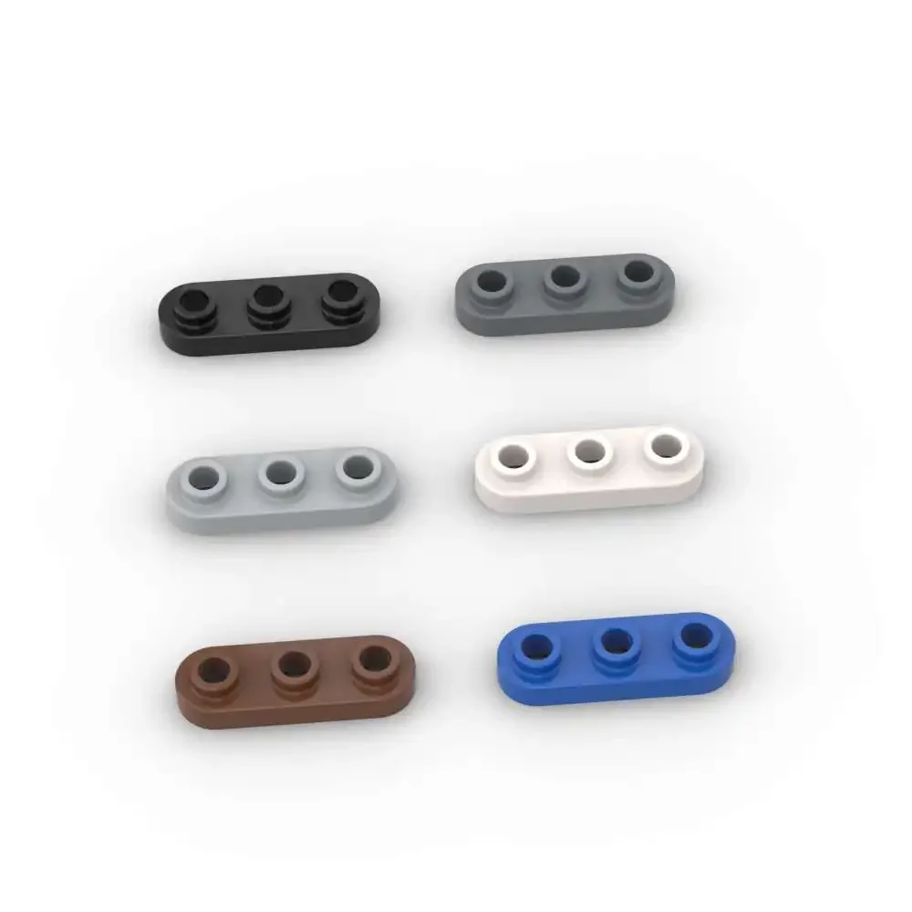 MOC 10PCS 77850 오픈 스터드 보드 브릭 원형 1x3 플레이트 클래식 적응형 블록 장난감 성인 소년 특별한 날 선물