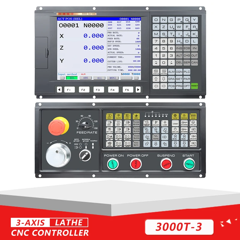 

Low Price Lathe PLC Control System Kit CNC Controller 3 Axis Similar To GSK Control Panel For Machine Tool Modification