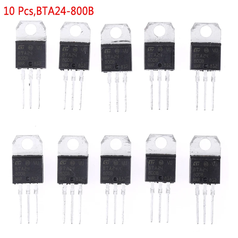 BTA24-800B BTA24 TRIAC 24A/800V TO-220 10 Pcs