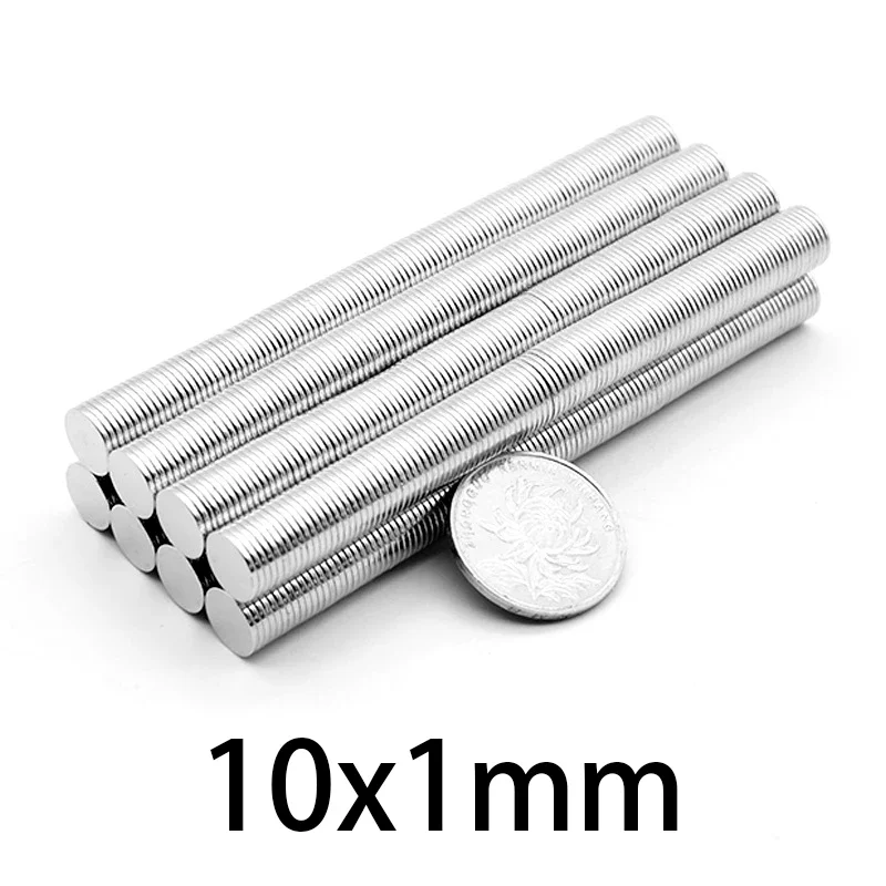 10x1mm Thin Neodymium Strong Magnet 10mmx1mm Permanent Magnet 10*1mm Powerful Magnetic Round 10*1 round magnets neodymium magnets