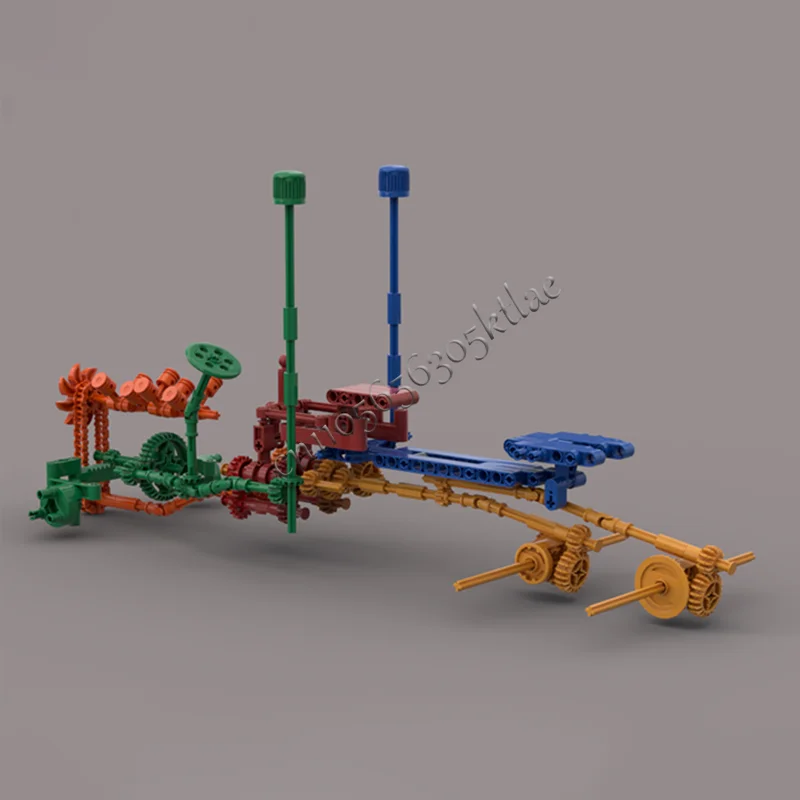 2638 PCS MOC 도시 공학 중형 트럭 헤드 모델 기술 빌딩 블록 창의적인 어린이 장난감 깜짝 생일 선물