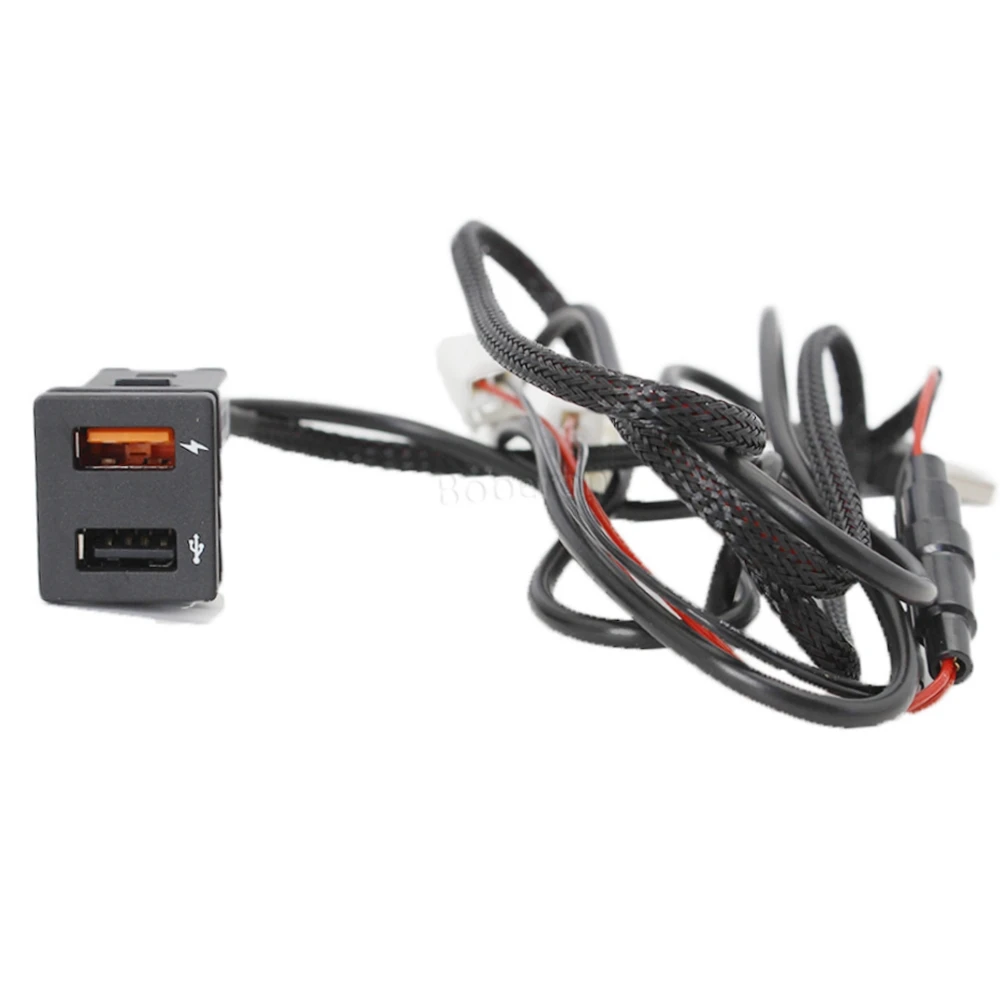 Car Dual Charger Socket USB QC3.0 Fast Charging Quick Charging USB